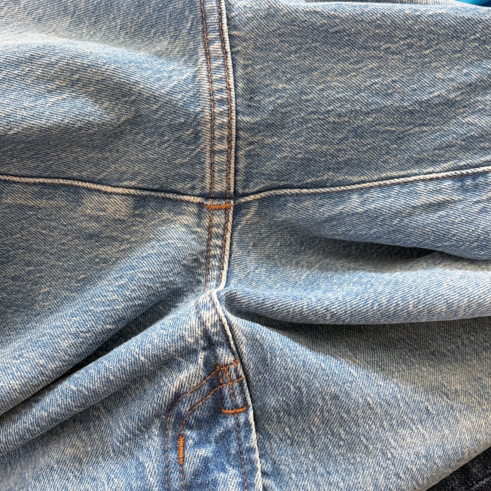 Madewell The Perfect Vintage Wide‎ Leg Jean Size 30P Blue Denim - Picture 13 of 13
